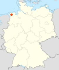 Deutschlandkarte Standort Aurich / Ostfriesland